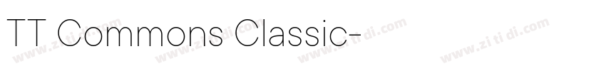 TT Commons Classic字体转换